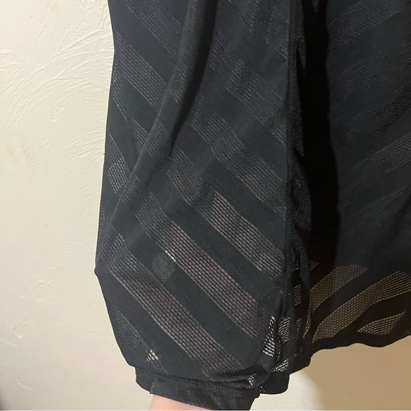 Athleta Kettlebella Tank Top Sheer Racerback Workout S Black - Picture 5 of 6